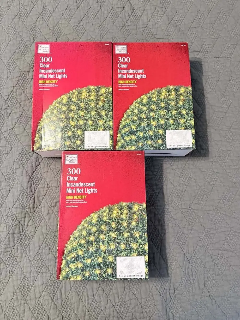 300 Clear Incandescent High Density Mini Net Lights (4 ft x 6 ft) (3)